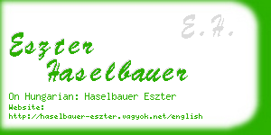eszter haselbauer business card